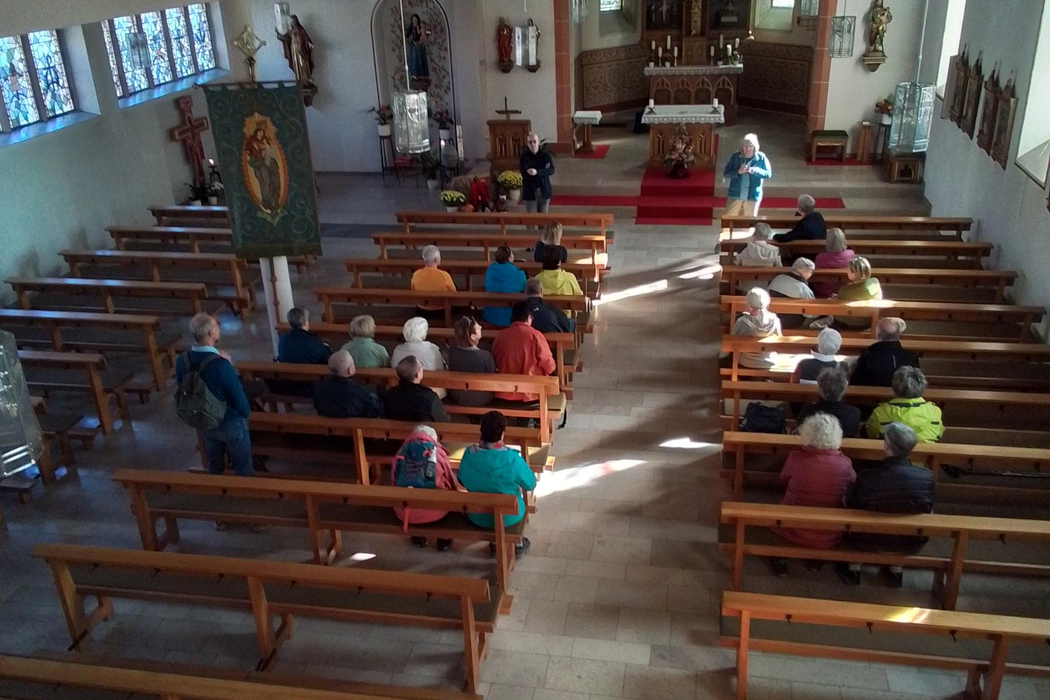 Start in der Kirche Mitlosheim