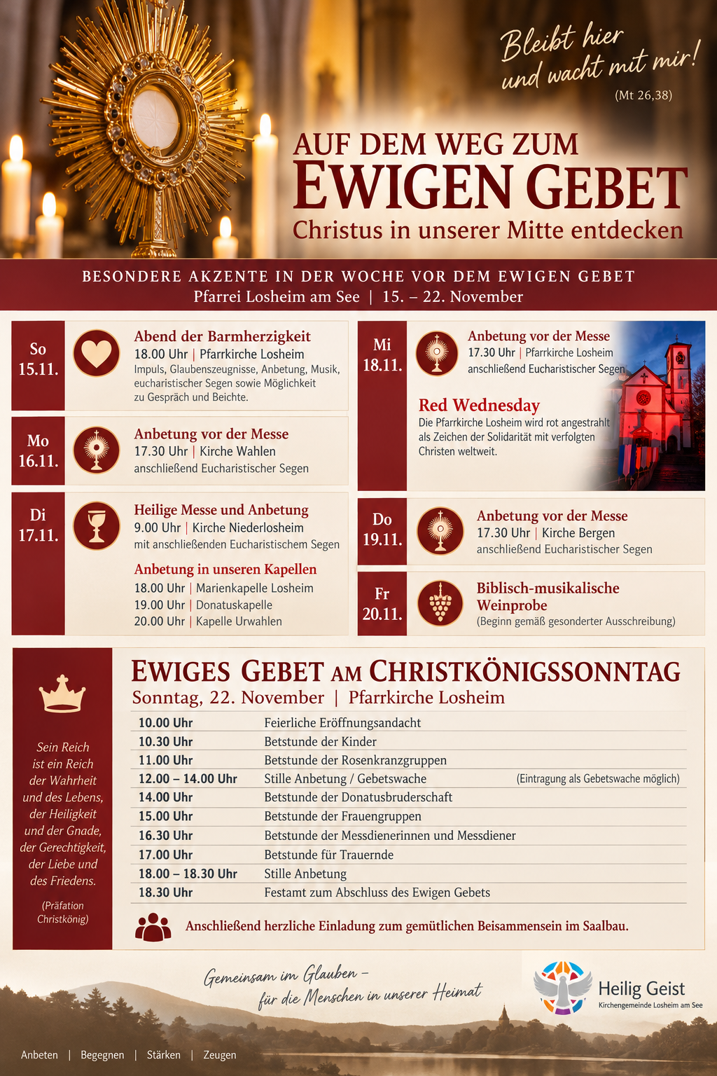 Ewig_Gebet in der Pfarrei Losheim am See